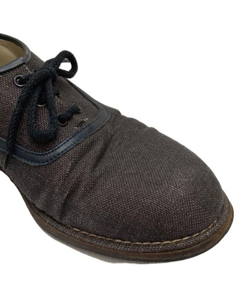 BOTTEGA VENETA（ボッテガベネタ）BOTTEGA VENETA (ボッテガベネタ) キャンバスレースアップシューズ グレー サイズ:43の古着・服飾アイテム