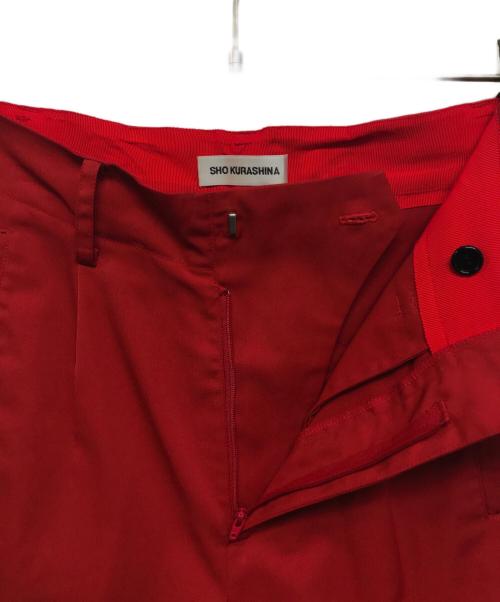 sho kurashina（ショウクラシナ）sho kurashina (ショウクラシナ) パンツ レッド サイズ:-の古着・服飾アイテム
