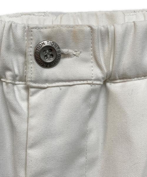 TIGHTBOOTH PRODUCTION（タイトブースプロダクション）TIGHTBOOTH PRODUCTION (タイトブースプロダクション) BAGGY SLACKS ホワイト サイズ:Lの古着・服飾アイテム