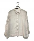 TOMORROW LANDトゥモローランド）の古着「シアーオーガンジー ロングスリーブブラウス」｜ベージュ