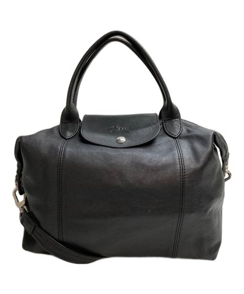 LONGCHAMP（ロンシャン）LONGCHAMP (ロンシャン) プリアージュ キュイール ブラックの古着・服飾アイテム