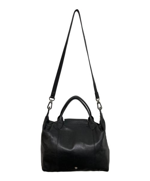 LONGCHAMP（ロンシャン）LONGCHAMP (ロンシャン) プリアージュ キュイール ブラックの古着・服飾アイテム