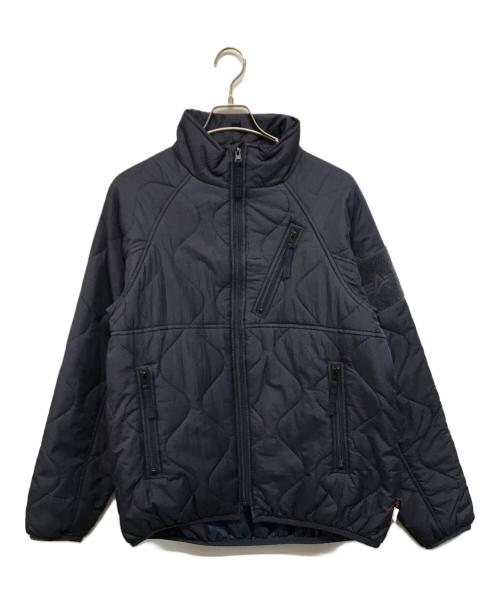 ALPHA（アルファ）ALPHA (アルファ) マイクロリップ キルティングコールドジャケット ネイビー サイズ:Mの古着・服飾アイテム