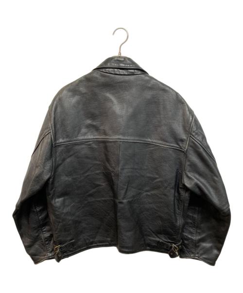 VERA PELLE（ベラペレ）VERA PELLE (ベラペレ) シングルレザージャケット ブラック サイズ:Lの古着・服飾アイテム