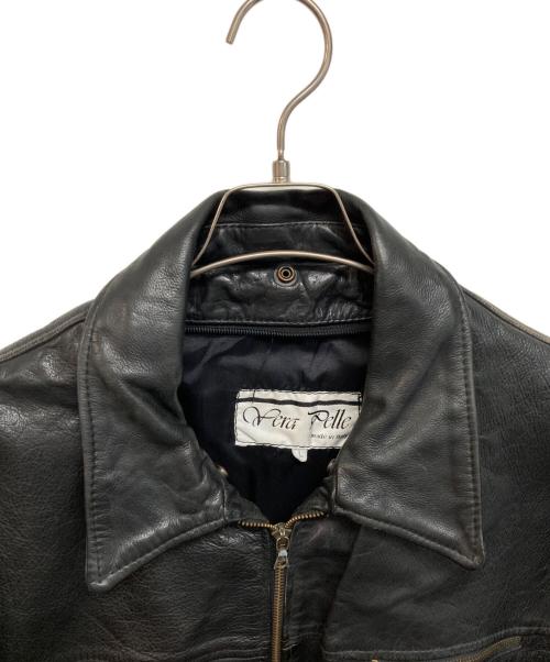 VERA PELLE（ベラペレ）VERA PELLE (ベラペレ) シングルレザージャケット ブラック サイズ:Lの古着・服飾アイテム