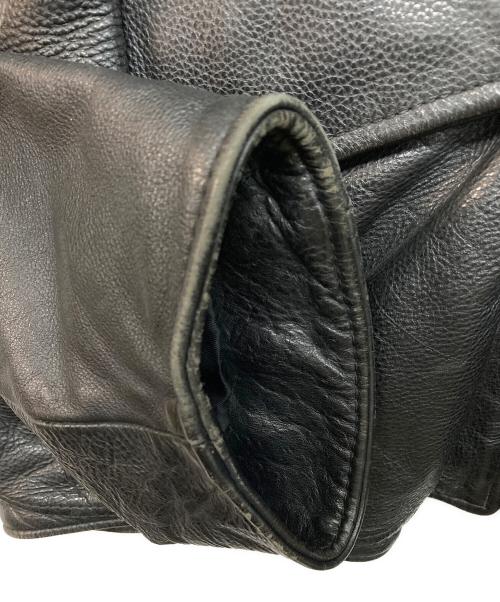 VERA PELLE（ベラペレ）VERA PELLE (ベラペレ) シングルレザージャケット ブラック サイズ:Lの古着・服飾アイテム