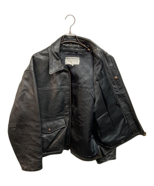 VERA PELLE（ベラペレ）VERA PELLE (ベラペレ) シングルレザージャケット ブラック サイズ:Lの古着・服飾アイテム