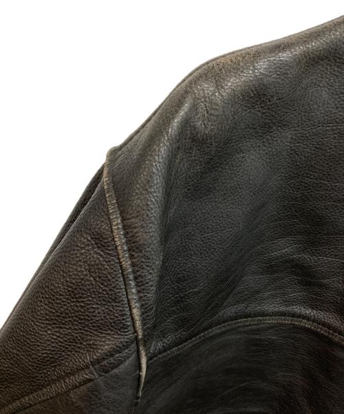 VERA PELLE（ベラペレ）VERA PELLE (ベラペレ) シングルレザージャケット ブラック サイズ:Lの古着・服飾アイテム