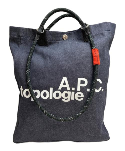 A.P.C.（アーペーセー）A.P.C. (アーペーセー) TOPOLOGIE (トポロジー) NS Tote インディゴの古着・服飾アイテム