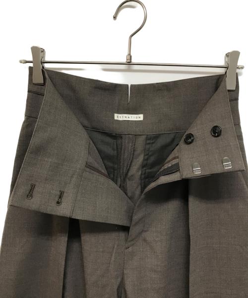 ESTNATION（エストネーション）ESTNATION (エストネーション) トロピカルトラウザーパンツ ブラウン サイズ:SIZE 38の古着・服飾アイテム