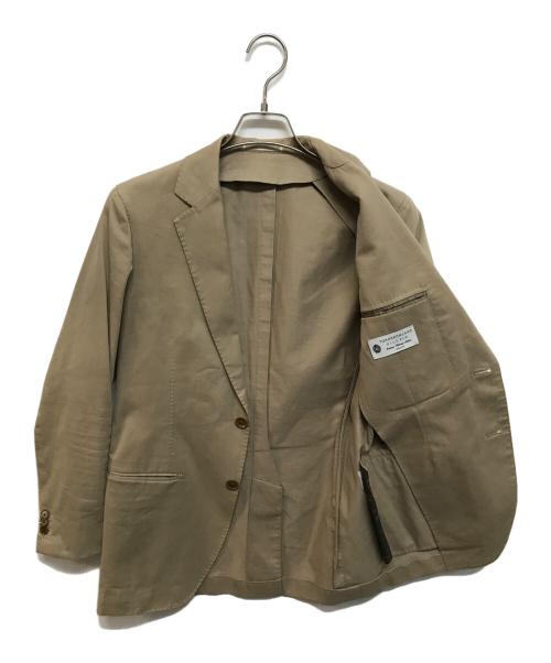 TOMORROW LAND PILGRIM（トゥモローランド ピルグリム）TOMORROW LAND PILGRIM (トゥモローランド ピルグリム) コットンツイル 2Bテーラードジャケット ベージュ サイズ:44の古着・服飾アイテム