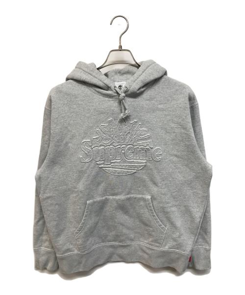 SUPREME（シュプリーム）SUPREME (シュプリーム) Timberland (ティンバーランド) Hooded Sweatshirt グレー サイズ:SIZE Ｍの古着・服飾アイテム