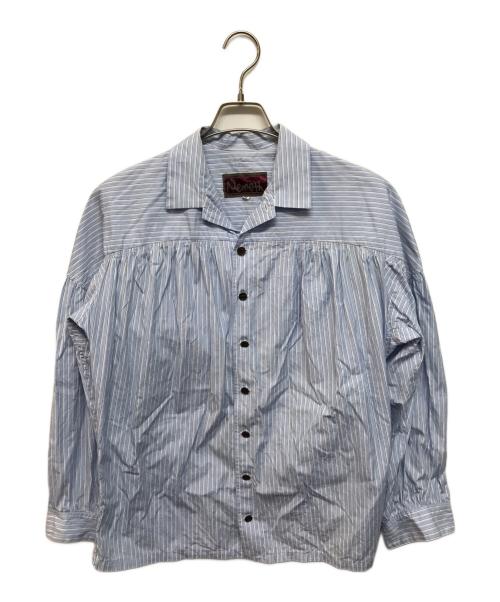 NEMETH（ネメス）Nemeth (ネメス) Typewriter SHIRT ブルー サイズ:Mの古着・服飾アイテム