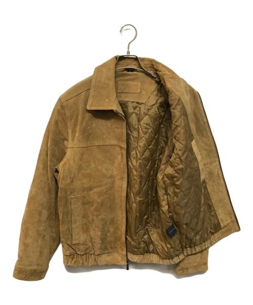 JOHN ASHFORD（ジョン アッシュフォード）JOHN ASHFORD (ジョン アッシュフォード) スウェード レザージャケット ベージュ サイズ:Sの古着・服飾アイテム