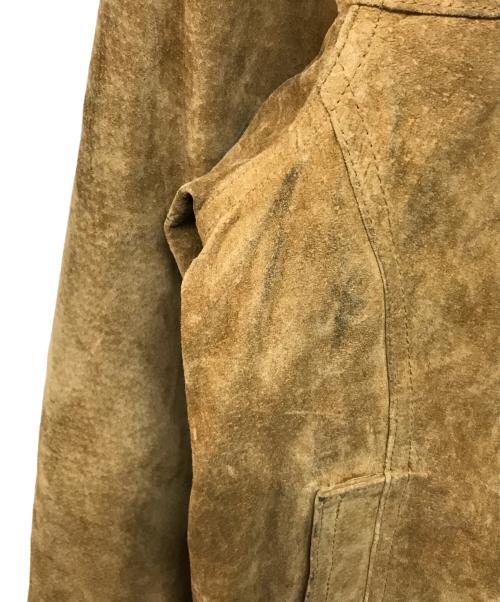 JOHN ASHFORD（ジョン アッシュフォード）JOHN ASHFORD (ジョン アッシュフォード) スウェード レザージャケット ベージュ サイズ:Sの古着・服飾アイテム