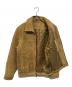 中古・古着 JOHN ASHFORD (ジョン アッシュフォード) スウェード レザージャケット ベージュ サイズ:S：9000円