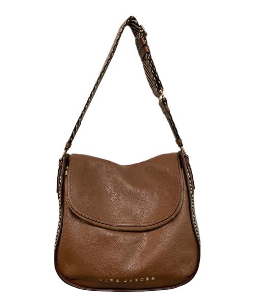 MARC JACOBS（マークジェイコブズ）MARC JACOBS (マーク ジェイコブス) Groove Hobo Webbingレザーショルダーバッグ ブラウンの古着・服飾アイテム