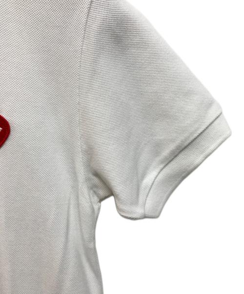 COMME des GARCONS GIRL（コムデギャルソンガール）COMME des GARCONS GIRL (コムデギャルソンガール) プレイハート ポロシャツワンピース ホワイト サイズ:SIZE Sの古着・服飾アイテム