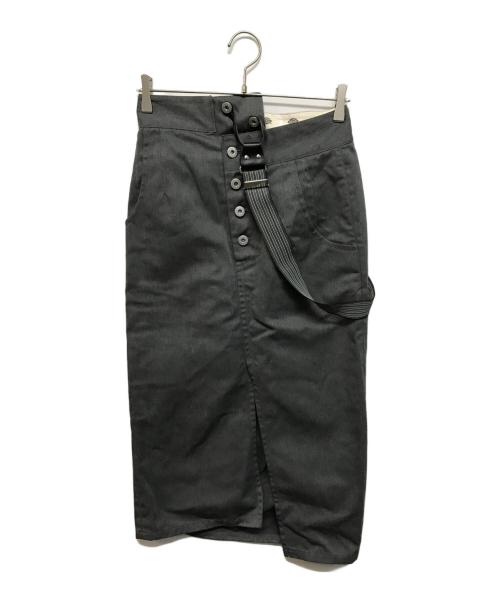LIMI feu（リミフゥ）LIMI feu (リミフゥ) Dickies (ディッキーズ) T/C twill Twist Tight Skirt グレー サイズ:2の古着・服飾アイテム