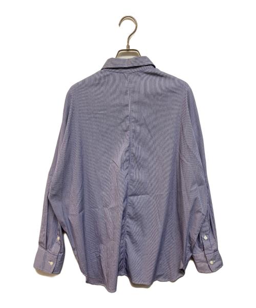 DEUXIEME CLASSE（ドゥーズィエム クラス）DEUXIEME CLASSE (ドゥーズィエム クラス) ストライプドロップショルダーシャツ ブルー サイズ:-の古着・服飾アイテム