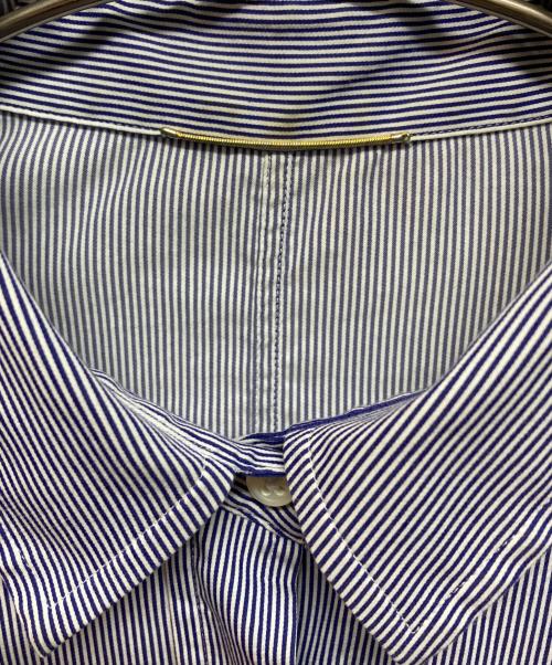 DEUXIEME CLASSE（ドゥーズィエム クラス）DEUXIEME CLASSE (ドゥーズィエム クラス) ストライプドロップショルダーシャツ ブルー サイズ:-の古着・服飾アイテム