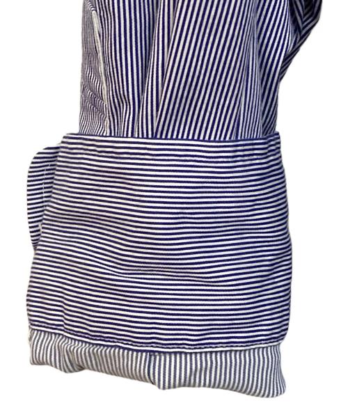 DEUXIEME CLASSE（ドゥーズィエム クラス）DEUXIEME CLASSE (ドゥーズィエム クラス) ストライプドロップショルダーシャツ ブルー サイズ:-の古着・服飾アイテム