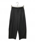 SOLAMONAT LARMEソラモナラーム）の古着「タックパンツ」｜ブラック