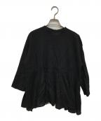 maison de soilメゾンドソイル）の古着「前後ピンタックブラウス」｜ブラック