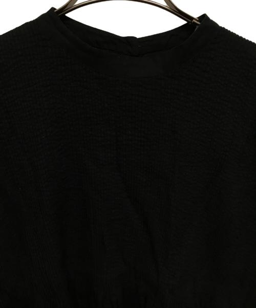 maison de soil（メゾンドソイル）maison de soil (メゾンドソイル) 前後ピンタックブラウス ブラック サイズ:Lの古着・服飾アイテム