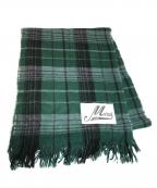MARNIマルニ）の古着「チェック柄ウールマフラー」｜グリーン