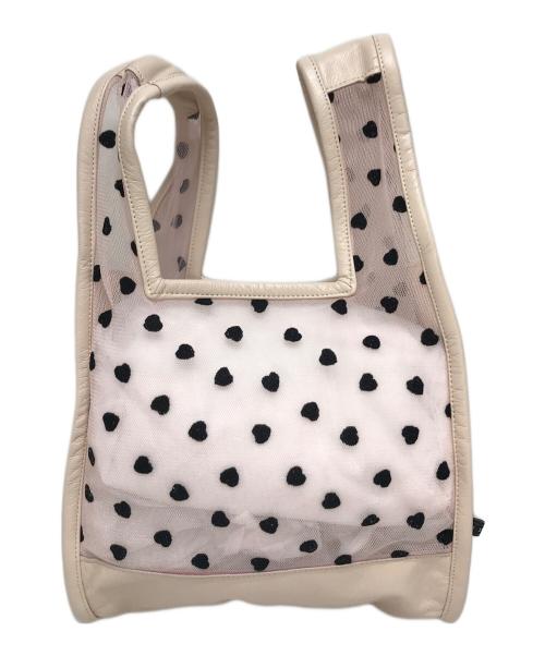 LUDLOW（ラドロー）LUDLOW (ラドロー) ミニハート チュールバッグ ライトピンクの古着・服飾アイテム