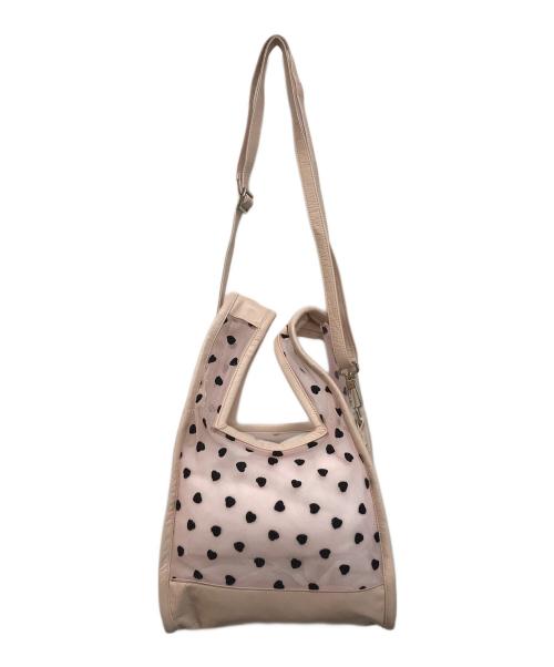 LUDLOW（ラドロー）LUDLOW (ラドロー) ミニハート チュールバッグ ライトピンクの古着・服飾アイテム