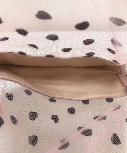 LUDLOW（ラドロー）LUDLOW (ラドロー) ミニハート チュールバッグ ライトピンクの古着・服飾アイテム