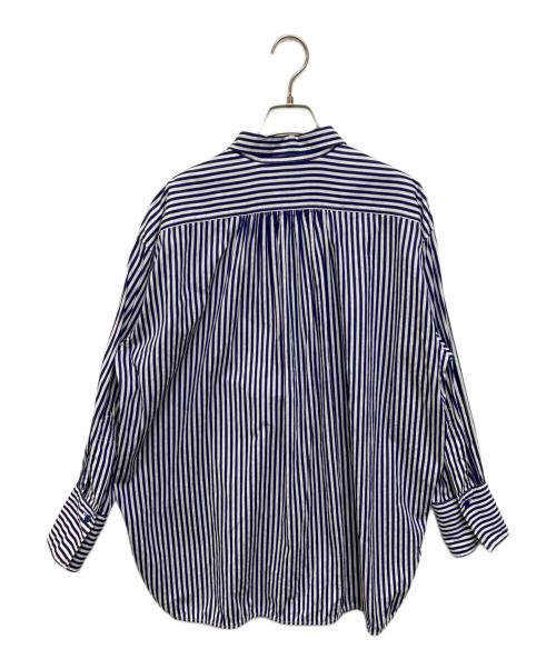 PS Paul Smith（ＰＳポールスミス）PS Paul Smith (ＰＳポールスミス) ストライプシャツ ネイビー サイズ:Lの古着・服飾アイテム