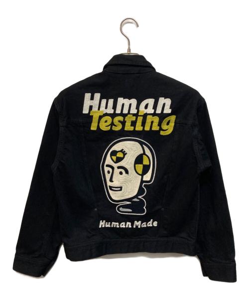 HUMAN MADE（ヒューマンメイド）HUMAN MADE (ヒューマンメイド) ASAP ROCKY (エイサップロッキー) HUMAN TESTING DENIM JACKET ブラック サイズ:SIZE Ｓの古着・服飾アイテム