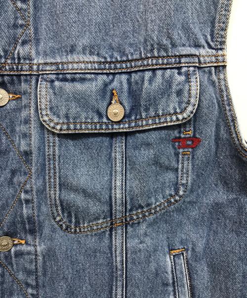 DIESEL（ディーゼル）DIESEL (ディーゼル) D-Barcy-Sm デニムベスト インディゴ サイズ:SIZE Lの古着・服飾アイテム