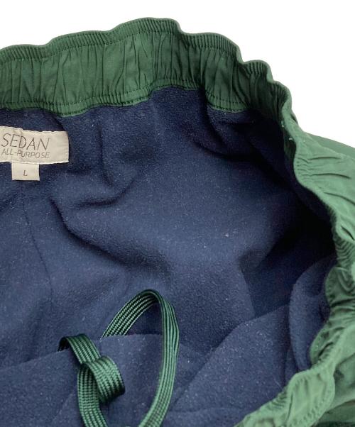 SEDAN ALL-PURPOSE（セダンオールパーパス）SEDAN ALL-PURPOSE (セダンオールパーパス) Fleece Lined Pants グリーン サイズ:Lの古着・服飾アイテム