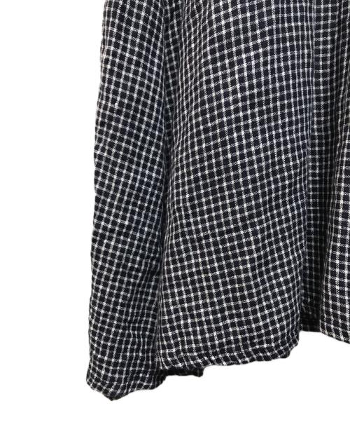 fog linen work（フォグリネンワーク）fog linen work (フォグリネンワーク) ブラウスリネンワンピース ネイビー サイズ:Freeの古着・服飾アイテム