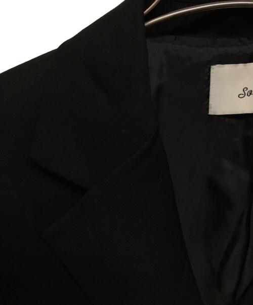 soerte（ソエルテ）soerte (ソエルテ) Oversized double-breasted jacket ブラック サイズ:1の古着・服飾アイテム