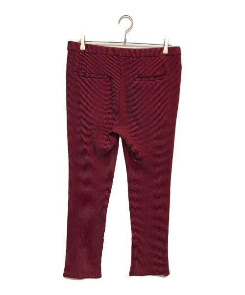 jieda（ジエダ）Jieda (ジエダ) RIPPLE EASY SLACKS レッド サイズ:1の古着・服飾アイテム