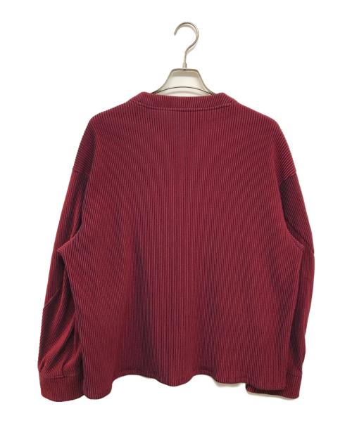 jieda（ジエダ）Jieda (ジエダ) RIPPLE CARDIGAN レッド サイズ:1の古着・服飾アイテム