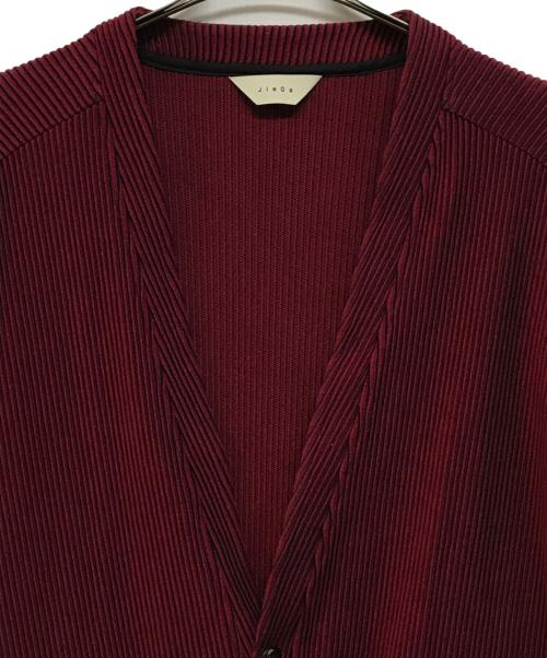 jieda（ジエダ）Jieda (ジエダ) RIPPLE CARDIGAN レッド サイズ:1の古着・服飾アイテム