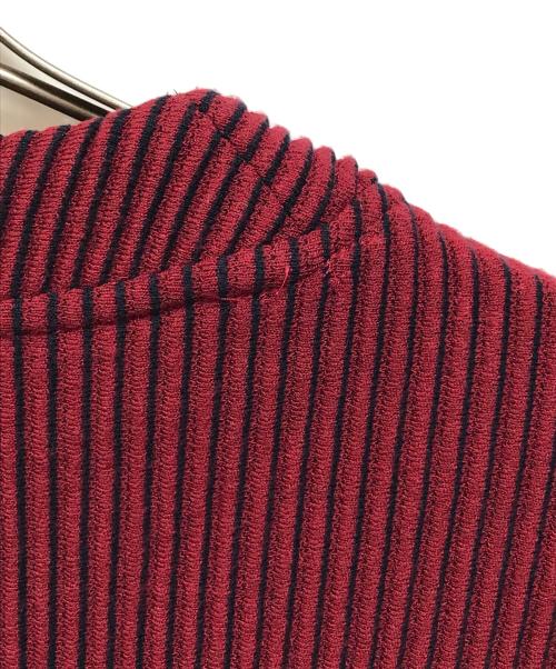 jieda（ジエダ）Jieda (ジエダ) RIPPLE CARDIGAN レッド サイズ:1の古着・服飾アイテム