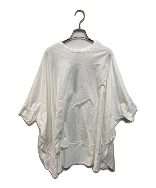 mizuiro-ind（ミズイロインド）mizuiro-ind (ミズイロインド) ワイドカットソー ホワイト サイズ:- 未使用品の古着・服飾アイテム