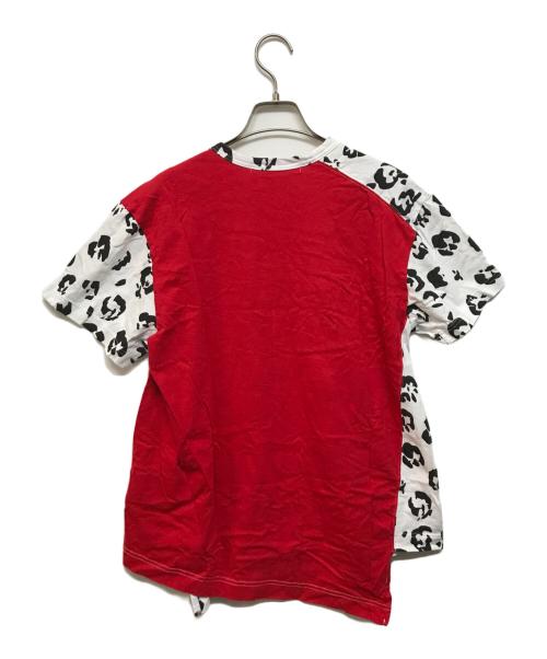 COMME des GARCONS COMME des GARCONS（コムデギャルソン コムデギャルソン）COMME des GARCONS COMME des GARCONS (コムデギャルソン コムデギャルソン) 切替総柄Tシャツ ホワイト×ブラック サイズ:Sの古着・服飾アイテム