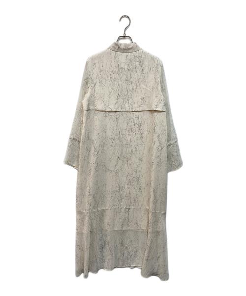 Soffitto（ソフィット）Soffitto (ソフィット) ジオメ柄シフォンシャツワンピース ホワイト サイズ:-の古着・服飾アイテム