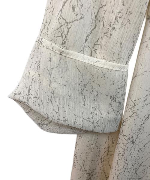 Soffitto（ソフィット）Soffitto (ソフィット) ジオメ柄シフォンシャツワンピース ホワイト サイズ:-の古着・服飾アイテム