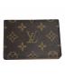 LOUIS VUITTON (ルイ ヴィトン) ポルト2カルト・ヴェルティカル ブラウン：7000円