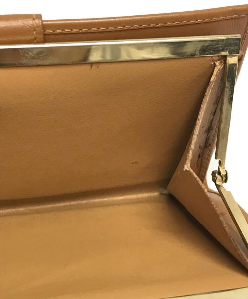 CELINE（セリーヌ）CELINE (セリーヌ) マカダム柄カがま口ウォレット ブラウンの古着・服飾アイテム