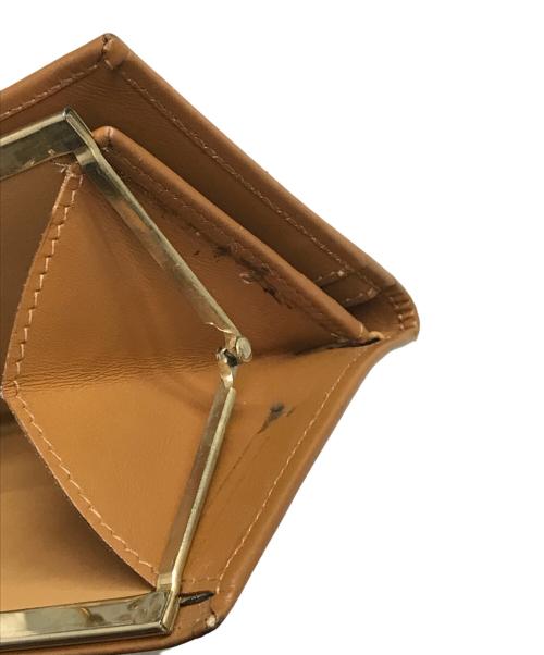 CELINE（セリーヌ）CELINE (セリーヌ) マカダム柄カがま口ウォレット ブラウンの古着・服飾アイテム